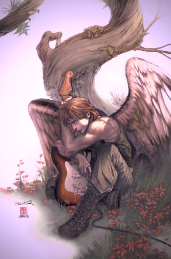 music from my heart , like an angle play guitar